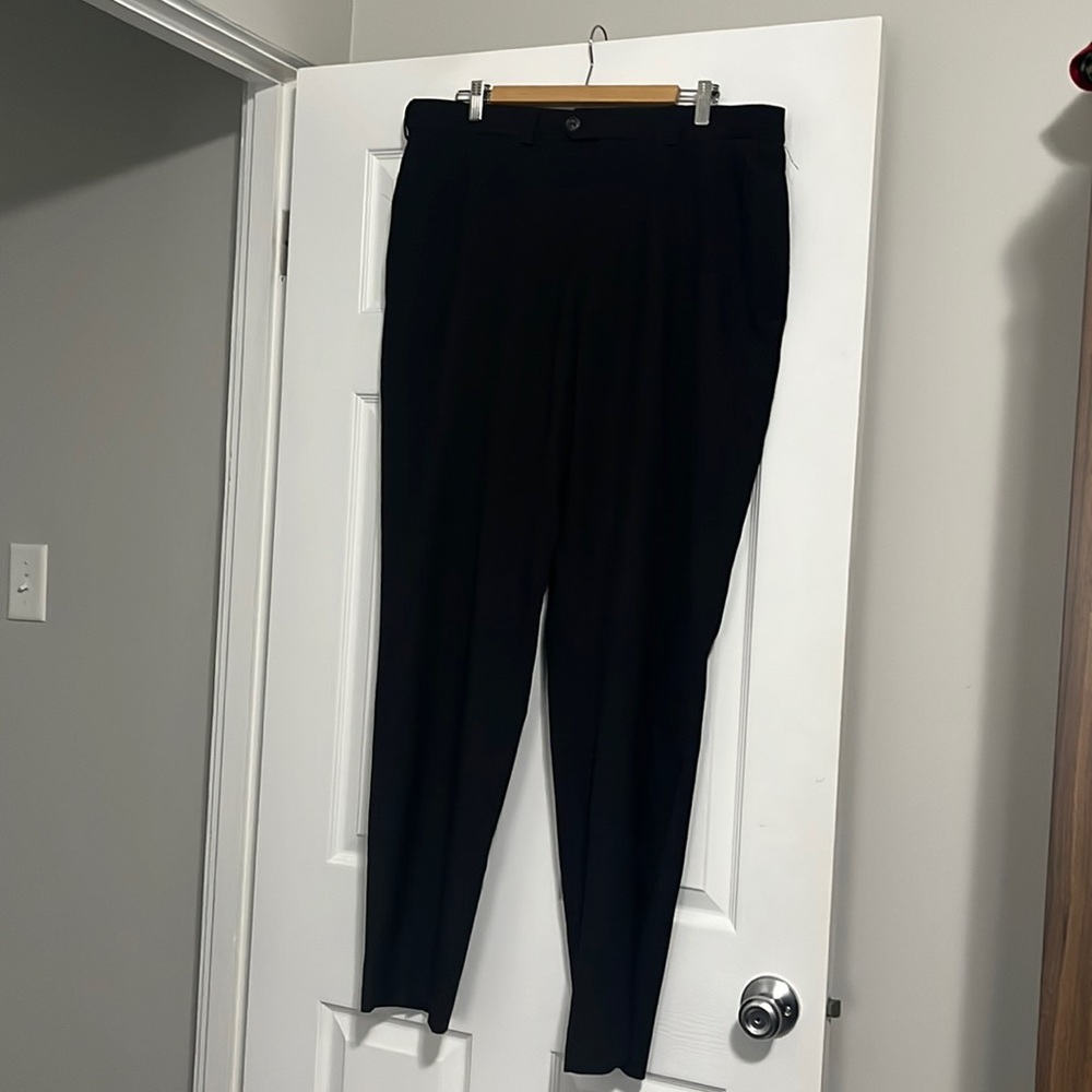 Haggar Black Slacks 38x32